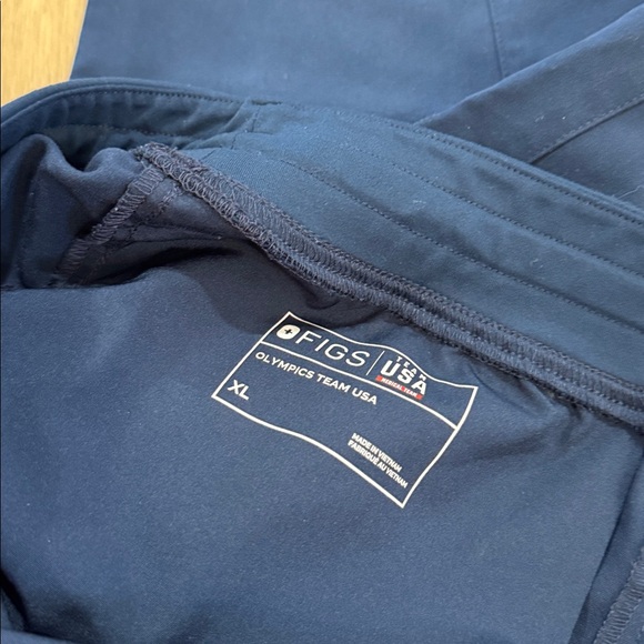 Figs X Team USA Medical Team Scrub Pants Sz XL Logo Spellout Olympics Trendy - Picture 11 of 12